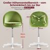 COMHOMA Bürostuhl ohne Armlehnen Schreibtischstuhl Drehstuhl mit Rollen, höhenverstellbar Schminktisch Gaming Stuhl 110kg Bild 3