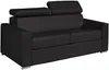 Vente-unique - VIZIR Sofa Leder Schwarz - B 223 cm94 cm x H 110 cm95 cm x L 216 cm Bild 2