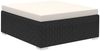 8-tlg. Garten-Lounge-Set mit Auflagen Poly Rattan Schwarz Bild 4