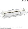 TV-Schrank 200x40x40 cm, Hochglanz in Warmweiß mit 3 Schubladen und offenem Stauraum Bild 5
