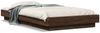 vidaXL Bettgestell Braun Eichen-Optik 75x190 cm Holzwerkstoff 3281251 Bild 2