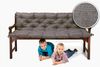 sunnypillow Bankauflage Bankauflage Stuhlkissen viele Farben und Größen zur Auswahl, 130 cm x 40 cm x 40 cm grau Bild 2