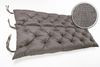 sunnypillow Bankauflage Bankauflage Stuhlkissen viele Farben und Größen zur Auswahl, 130 cm x 40 cm x 40 cm grau Bild 4