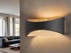 Fischer & Honsel 30529 LED Wandleuchte Rio sandschwarz blattgold 2700K Bild 5