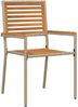 vidaXL Garten Essgruppe 7 pcs Beige Massivholz Akazie 3365462 Bild 5