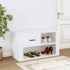 vidaXL Schuhschrank Weiß 80x35x45 cm Holzwerkstoff 816752 Bild 3