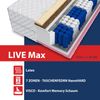Matratze 90x200 LIVE MAX 27cm 7 Zonen EXCLUSIVE Taschenfederkern LATEX VISCO H3 Bild 4