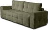 Schlafsofa Designersofa Sofa 3-Sitzer ARIELLE in Stoff Perfect Harmony Olivgrün Bild 3