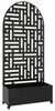 casa. pro Blumenkasten, mit Trennwand »Bernalda« rollbar Stahl 190 x 82 x 38 cm Schwarz Bild 2