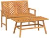 vidaXL 2-tlg. Garten-Lounge-Set Massivholz Akazie 362235 Bild 2