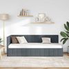 vidaXL Eckbettgestell mit Kopfteil Dunkelgrau 80 cm x 200 cm Samt 42016288 Bild 3