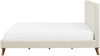 Polsterbett Leinenoptik beige Lattenrost 160x200 cm TALENCE Bild 5