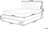 Polsterbett Leinenoptik beige Lattenrost 160x200 cm TALENCE Bild 2