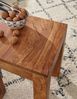 Beistelltisch MUMBAI Massiv-Holz Sheesham 35x35 cm Wohnzimmer-Tisch Design dunkel-braun Landhaus-Stil Couchtisch Bild 5