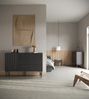 Selsey 'Nolie' Nachttisch mit Schublade, Holzoptik Esche schwarz, ca. 40 x 50 x 32 cm Bild 3