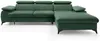 Vente-unique - SAMARA Sofa SamtStoff Grün - B 193 cm x H 75 cm x L 280 cm Bild 4