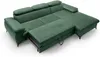 Vente-unique - SAMARA Sofa SamtStoff Grün - B 193 cm x H 75 cm x L 280 cm Bild 5