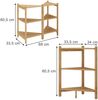 Waschbeckenunterschrank Zeno Bambus 68 x 60.5 cm 2er Set Vicco Bild 2