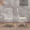 CLP 2er Set Gartenstühle Sibell,antik weiß Bild 2