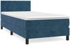 vidaXL Boxspringbett mit Matratze Dunkelblau 90x190 cm Samt 3141159 Bild 2