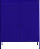 vidaXL Lagerschrank Marineblau 80x35x101,5 cm Stahl 336154 Bild 2