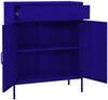 vidaXL Lagerschrank Marineblau 80x35x101,5 cm Stahl 336154 Bild 5