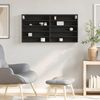 vidaXL Vitrinenschrank Schwarz 100x8,5x50 cm Holzwerkstoff 847948 Bild 3