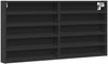 vidaXL Vitrinenschrank Schwarz 100x8,5x50 cm Holzwerkstoff 847948 Bild 2