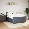 vidaXL Boxspringbett mit Matratze Dunkelgrau 160x200 cm Samt 3290083 Bild 4