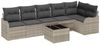vidaXL Garten-Sofa-Set mit Kissen mit Speicher 7 pcs Grau Poly Rattan 3354401 Bild 2