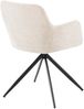 2er Set Esszimmerstuhl PELON - Stoff Creme 56x62x81 cm | Essstühle Esszimmerstühle Küchenstühle Wohnzimmerstühle Bild 3