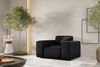 Sofaset Designersofa CESINA 3-2-1 in Stoff Opera Velvet Schwarz Bild 3