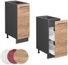 Apothekerschrank Fame-Line Goldkraft Eiche 30 cm ohne Arbeitsplatte Vicco Bild 5