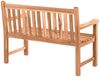 Gartenbank Sitzbank mit Rückenlehne 2-Sitzer Teak Bild 3