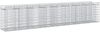 vidaXL Gabionen-Hochbeet 3 pcs Silber 3422223 Bild 2