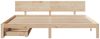 vidaXL Massivholzbett mit Schubladen 200x200 cm Kiefer 3301992 Bild 4