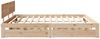 vidaXL Massivholzbett mit Schubladen 200x200 cm Kiefer 3301992 Bild 5