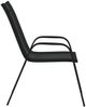 vidaXL Stapelbare Gartenstühle 4 Stk. Schwarz Textilene 318780 Bild 5