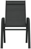 vidaXL Stapelbare Gartenstühle 4 Stk. Schwarz Textilene 318780 Bild 4