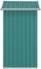 vidaXL Geräteschuppen Grün 126x97,5x177 cm Verzinkter Stahl 316233 Bild 5