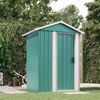 vidaXL Geräteschuppen Grün 126x97,5x177 cm Verzinkter Stahl 316233 Bild 2