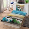 Skybrands Volkswagen Bettwäsche VW Surfen Bulli T1 Duo Renforcé 135 x 200 + 80 x 80 cm Bild 3