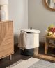 Aufbewahrungskorb SILOPI Baumwolle Weiß Dunkelgrau Bild 3