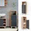 Vicco 'Fynn' Midischrank, Spanplatte, 30 x 95 x 30 cm, Anthrazit / Sonoma Eiche Bild 2