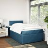vidaXL Boxspringbett mit Matratze Blau 120x200 cm Samt 3290008 Bild 5