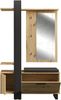FORTE Maracay Kleiderpaneel, Holzwerkstoff, Braun/Schwarz, 119,8 x 198,2 x 43 cm Bild 4