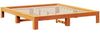 vidaXL Massivholzbett ohne Matratze Wachsbraun 140x200 cm Kiefernholz 3309001 Bild 5