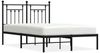 vidaXL Bettgestell mit Kopfteil Metall Schwarz 120x200 cm 353535 Bild 2