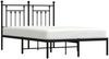 vidaXL Bettgestell mit Kopfteil Metall Schwarz 120x200 cm 353535 Bild 5