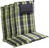 Donau Polsterauflage Sesselauflage Hochlehner Gartenstuhl Polyester 50 x 120 x 6 cm Grün Bild 2